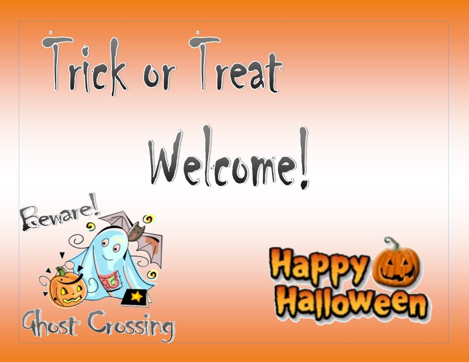 Greet Your Trick Or Treaters With A Custom Designed Door Sign
