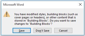 building block microsoft word definition