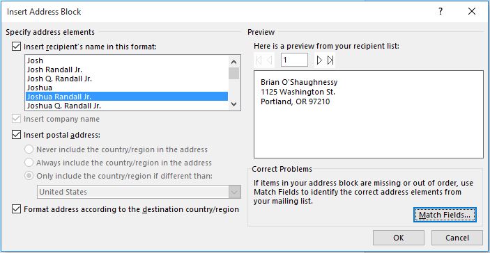 microsoft word insert image into mailmerge label